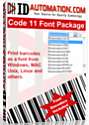 Code 11 Fonts 5 Developers License
