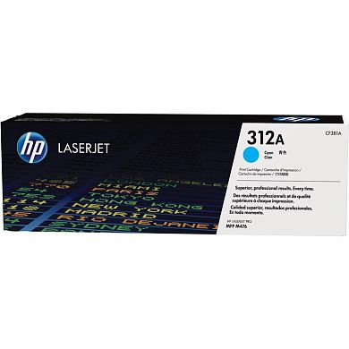 Картридж лазерный HP 312A CF381A голубой оригинальный