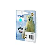Картридж струйный Epson C13T26124012 голубой оригинальный