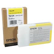 Картридж струйный Epson T6134 C13T613400 желтый оригинальный