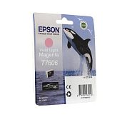 Картридж струйный Epson T760 C13T76064010 светло-пурпурный оригинальный