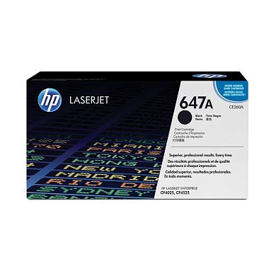 Картридж лазерный HP 647A CE260A черный оригинальный