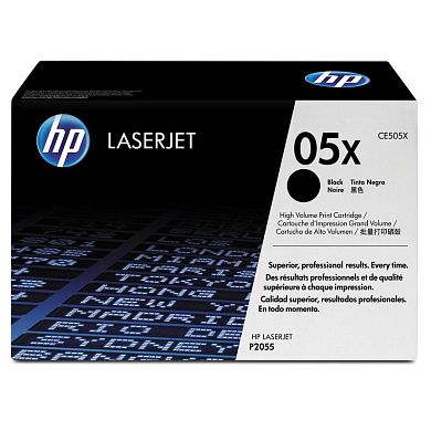 Картридж лазерный HP 05X CE505X черный оригинальный повышенной емкости