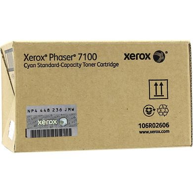 Тонер-картридж Xerox 106R02606 голубой оригинальный