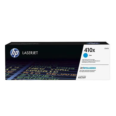 Картридж лазерный HP 410X CF411X голубой оригинальный повышенной емкости