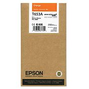 Картридж струйный Epson T653A C13T653A00 оранжевый оригинальный