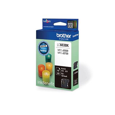 Картридж струйный Brother LC663BK черный оригинальный