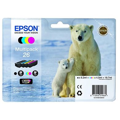 Картридж струйный Epson C13T26164010 CMYK оригинальный