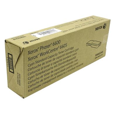 Тонер-картридж Xerox 106R02249 голубой оригинальный
