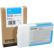 Картридж струйный Epson T6132 C13T613200 голубой оригинальный