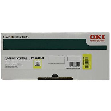 Тонер-картридж OKI 44318621 желтый оригинальный