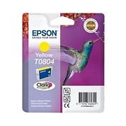 Картридж струйный Epson T0804 C13T08044011 желтый оригинальный