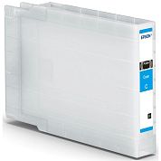 Картридж струйный Epson T04C2 C13T04C240 голубой оригинальный повышенной емкости