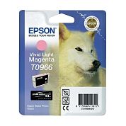 Картридж струйный Epson T0966 C13T09664010 светло-пурпурный оригинальный