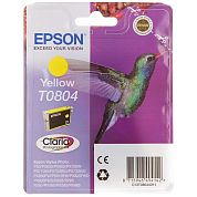 Картридж струйный Epson T0804 C13T08044021 желтый оригинальный