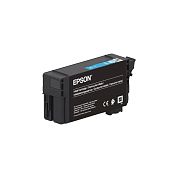 Картридж струйный Epson T40C240 C13T40C240 голубой оригинальный
