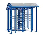 Сдвоенный полноростовый турникет PERCo-RTD-20 с механическим приводом, нержавеющая сталь