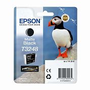 Картридж струйный Epson T3248 C13T32484010 черный матовый оригинальный