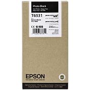 Картридж струйный Epson T6531 C13T653100 черный фото оригинальный