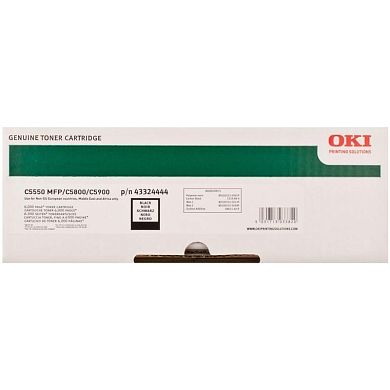 Тонер-картридж OKI 43324444 черный оригинальный