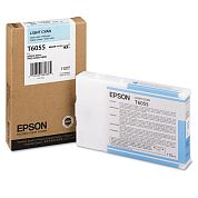 Картридж струйный Epson T6055 C13T605500 светло-голубой оригинальный