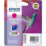 Картридж струйный Epson T0803 C13T08034011 пурпурный оригинальный