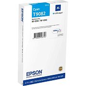 Картридж струйный Epson T9082 C13T908240 голубой оригинальный повышенной емкости