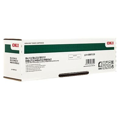 Тонер-картридж OKI 45807120 черный оригинальный