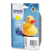 Картридж струйный Epson T0554 C13T05544010 желтый оригинальный