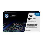 Картридж лазерный HP 504X CE250X черный оригинальный повышенной емкости