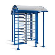 Полноростовый роторный турникет PERCo-RTD-16 с механическим приводом, нержавеющая сталь