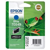 Картридж струйный Epson T0549 C13T05494010 синий оригинальный