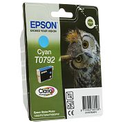 Картридж струйный Epson T0792 C13T07924010 голубой оригинальный повышенной емкости