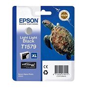 Картридж струйный Epson T1579 C13T15794010 светло-серый оригинальный
