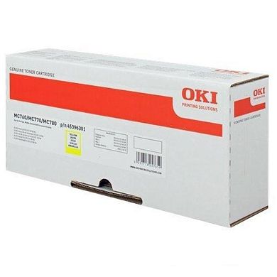 Тонер-картридж OKI 45396301 желтый оригинальный